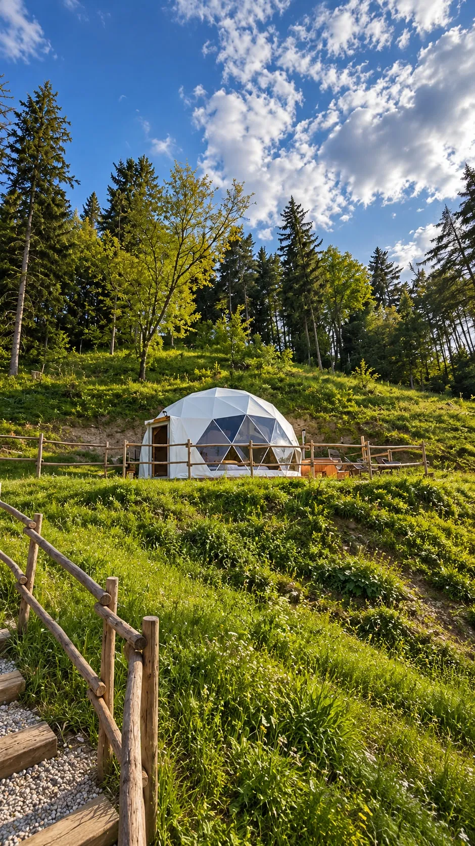 Glamping nelle Valli Bergamasche a lavori conclusi