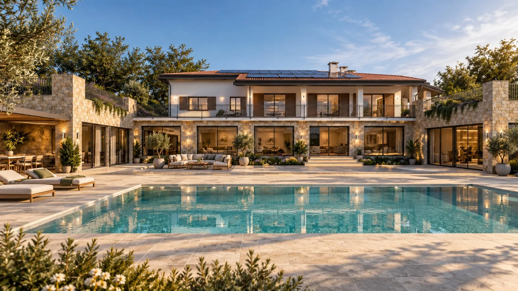 Rendering del progetto Villa nel Bosco, Taino (VA)